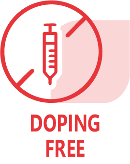 Icono que indica que el producto es libre de sustancias dopantes