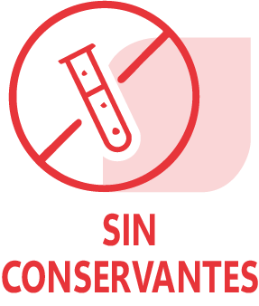 Icono que indica que el producto no contiene conservantes