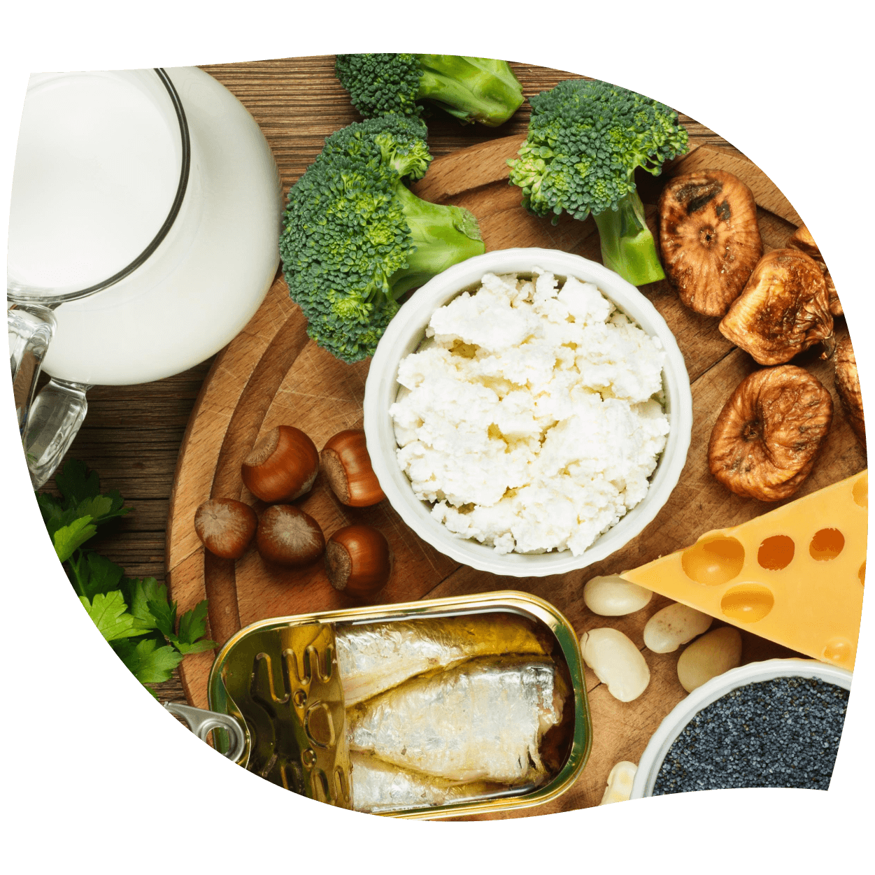 Imagen de calcio en su presentación real