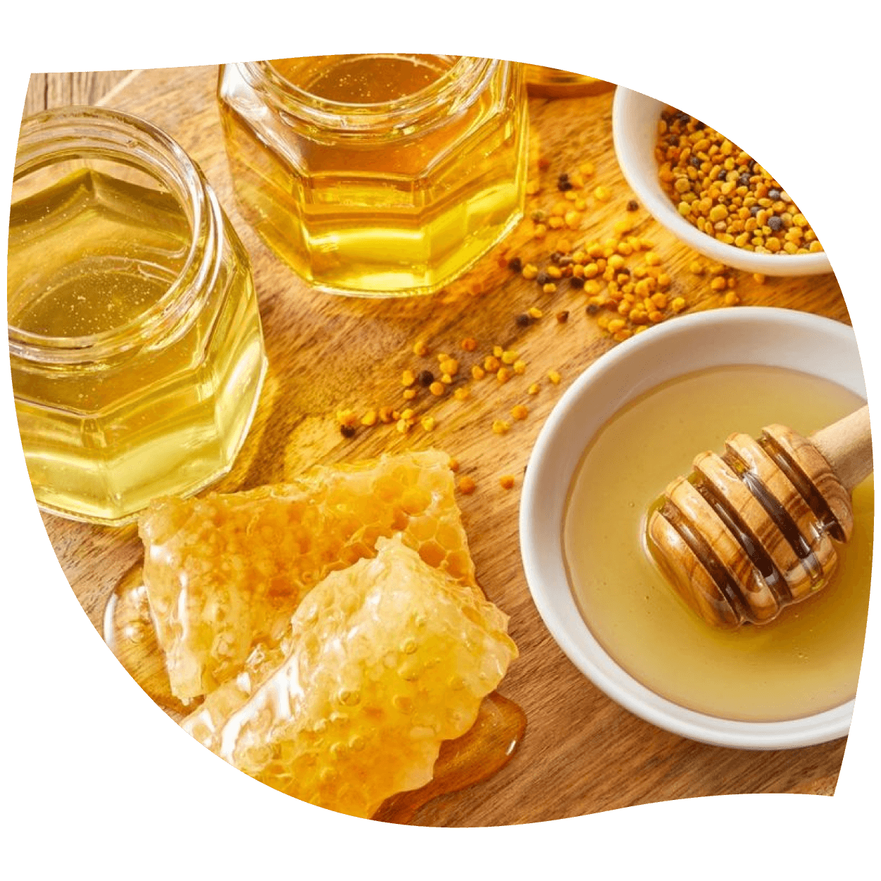 Imagen de miel mostrando textura natural