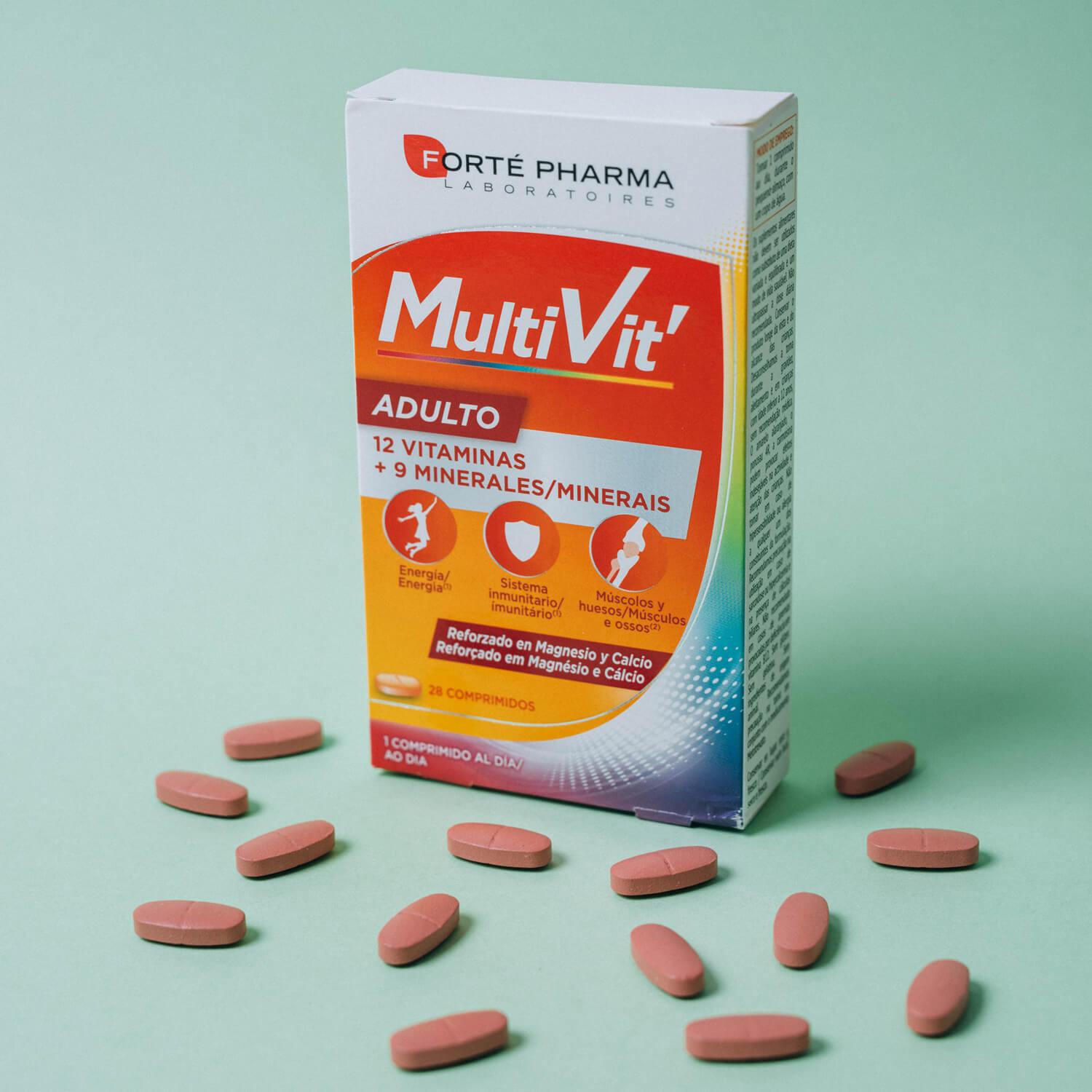 multivit adulto 28 comprimidos-Vitalidad y Energía-Naturalidad-Forté Pharma